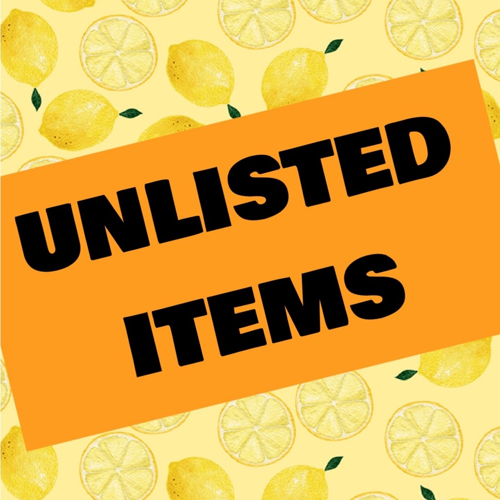 Live sale unlisted items